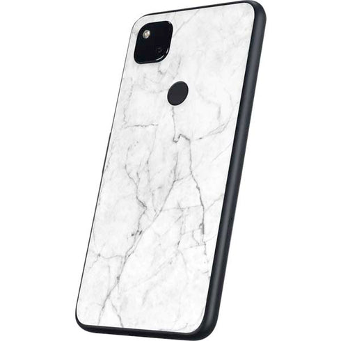 White Marble Google Pixel 4a Skin